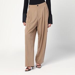 Darkpark Phebe Beige Trousers With Chain Women